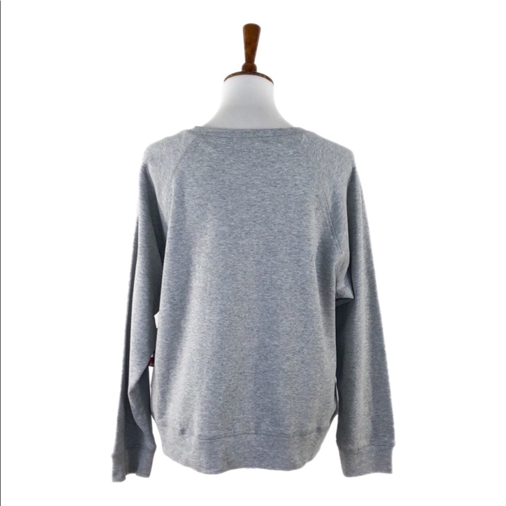 Court & Rowe Gray Embroidered French Terry Top - Picture 4 of 7